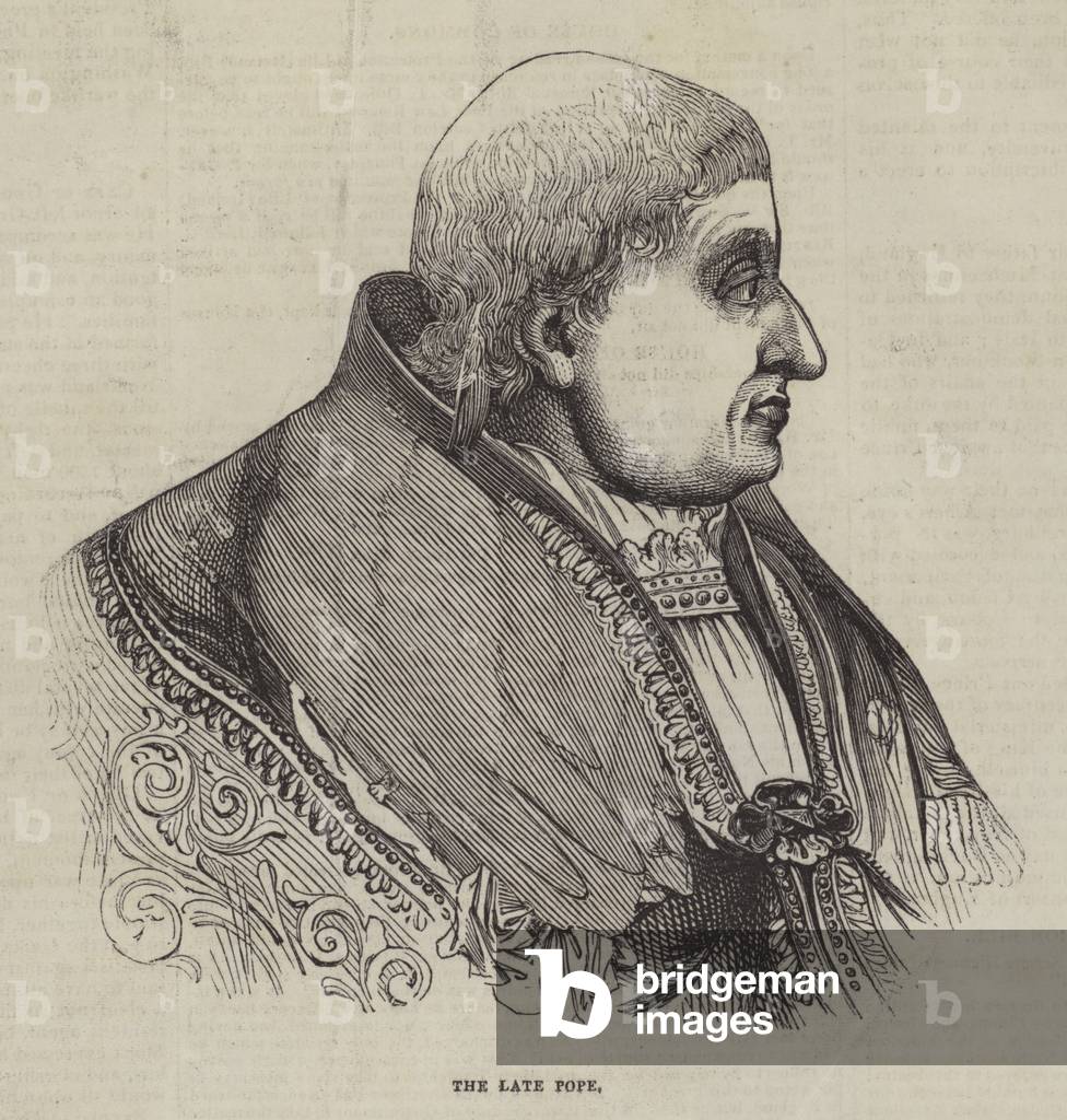 The late Pope (engraving)