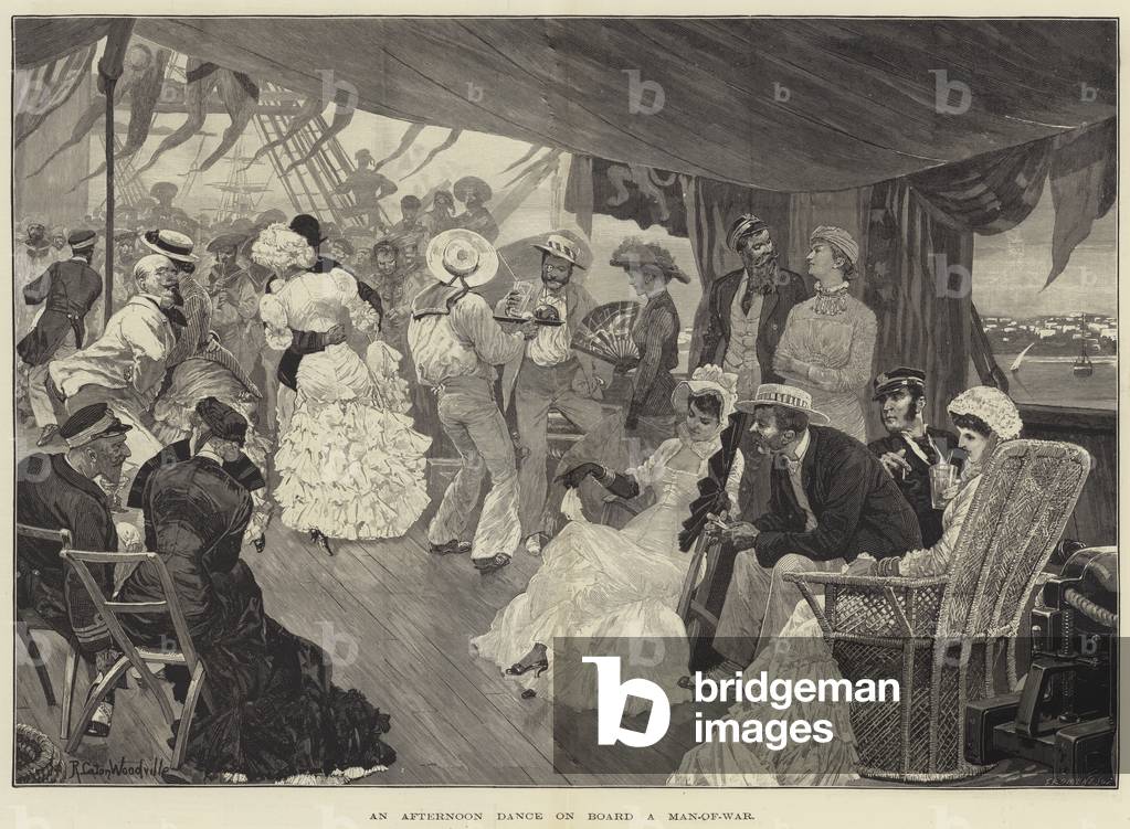 An Afternoon Dance on Board a Man-of-War (engraving)