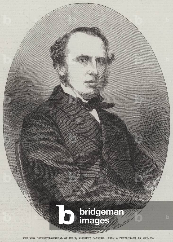 The New Governor-General of India, Viscount Canning (engraving)