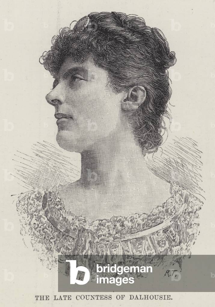 The late Countess of Dalhousie (engraving)