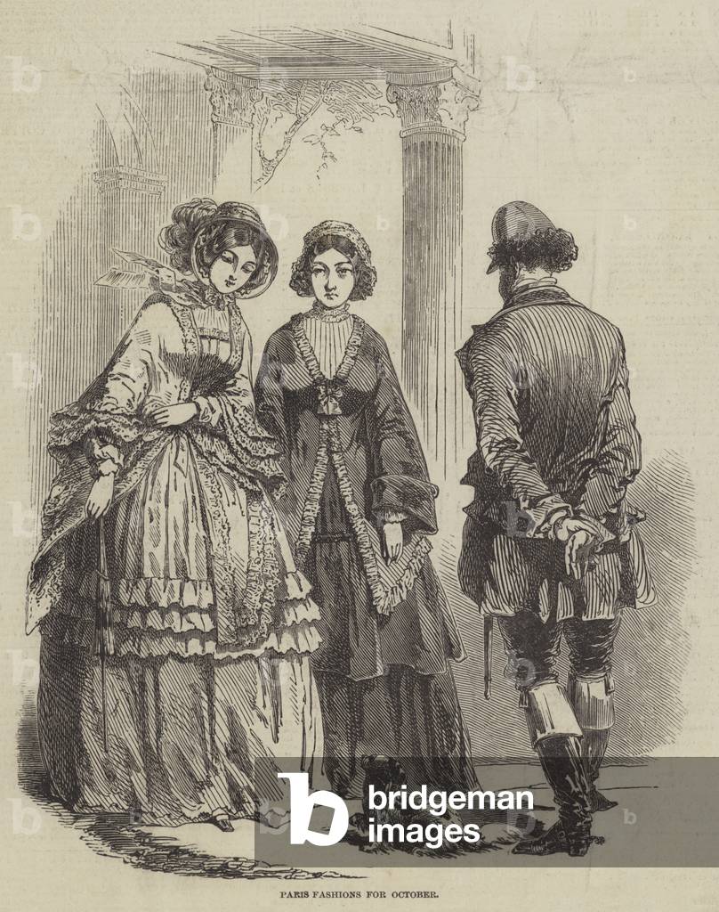 Paris Fashions for October (engraving)