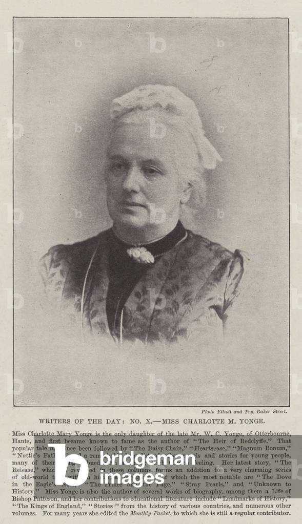 Writers of the Day, Miss Charlotte M Yonge (engraving)