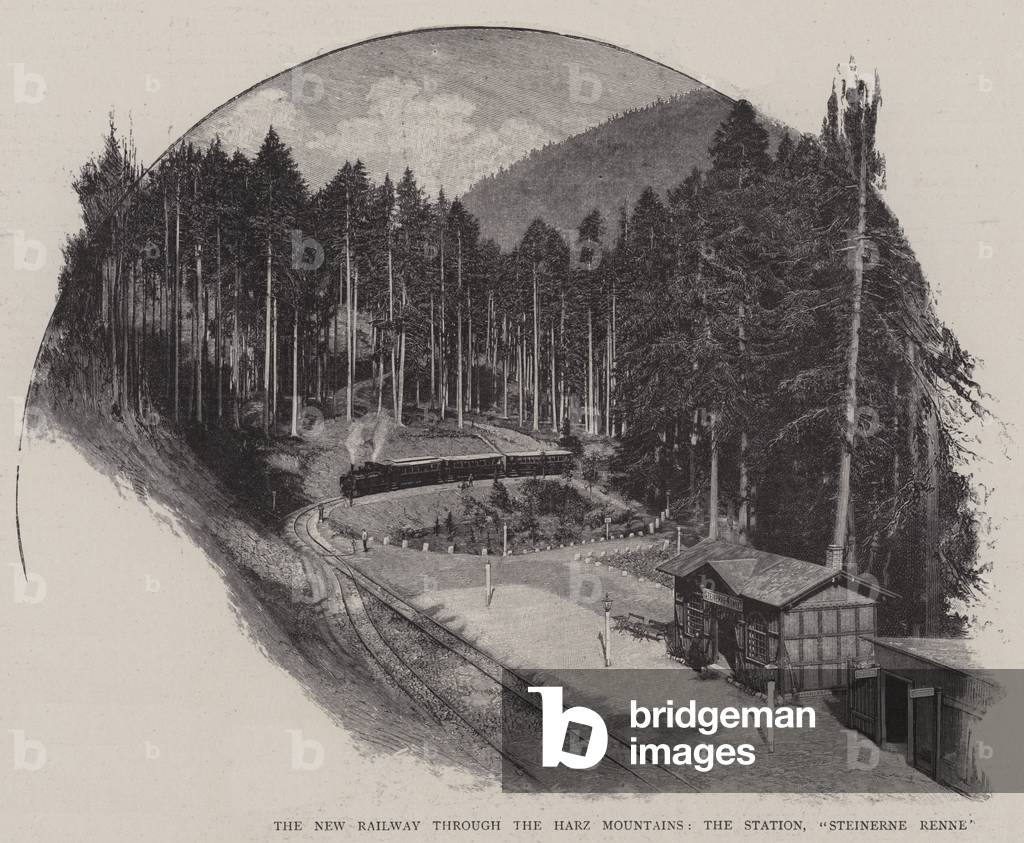 The New Railway through the Harz Mountains, the Station, 