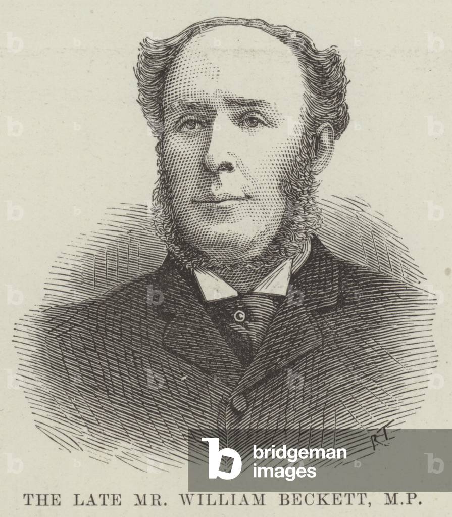 The late Mr William Beckett, MP (engraving)