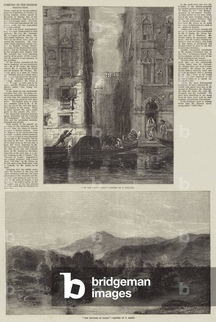 Opening of the British Institution (engraving)