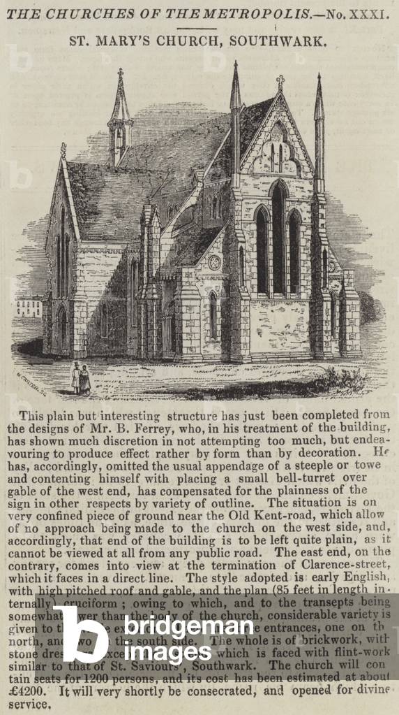 St Mary's Church, Southwark (engraving)