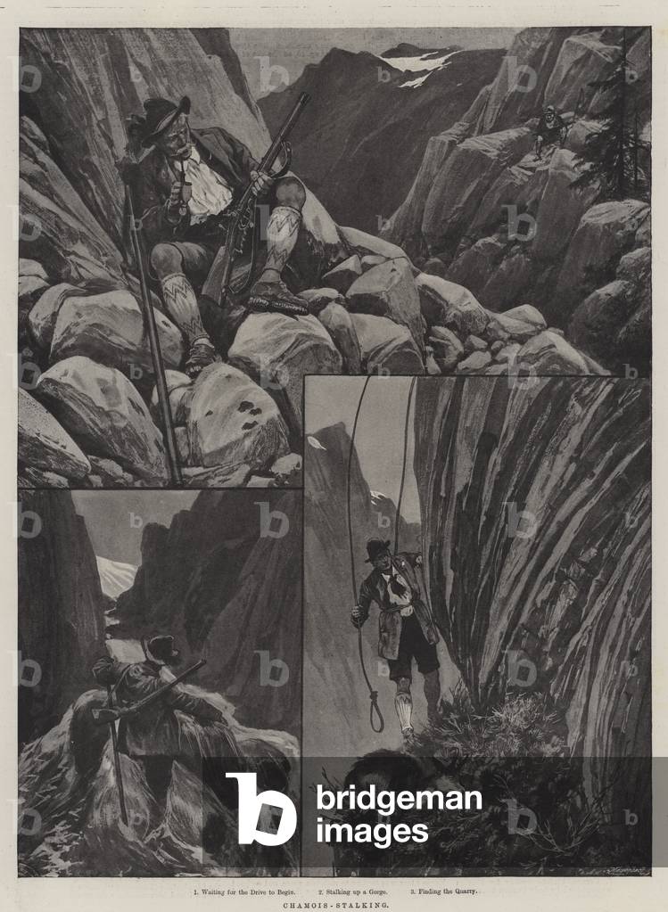 Chamois-Stalking (litho)