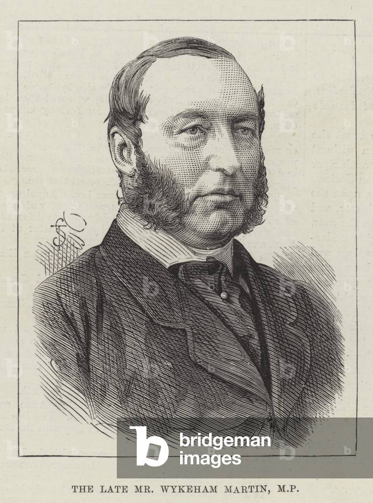 The late Mr Wykeham Martin, MP (engraving)