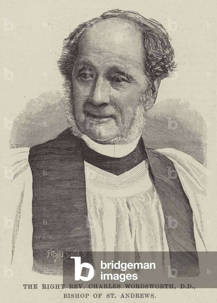 The Right Reverend Charles Wordsworth, DD, Bishop of St Andrews (engraving)
