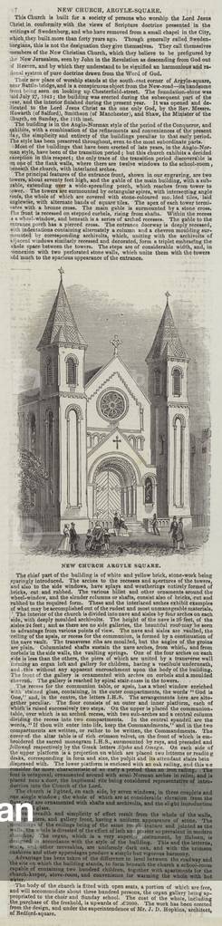 New Church, Argyle-Square (engraving)