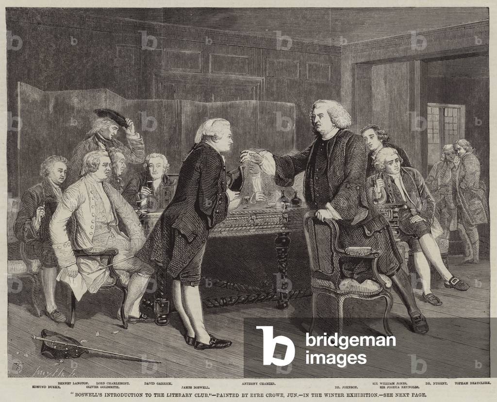 Boswell's Introduction to the Literary Club (engraving)