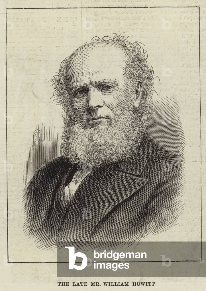 The Late Mr William Howitt (engraving)