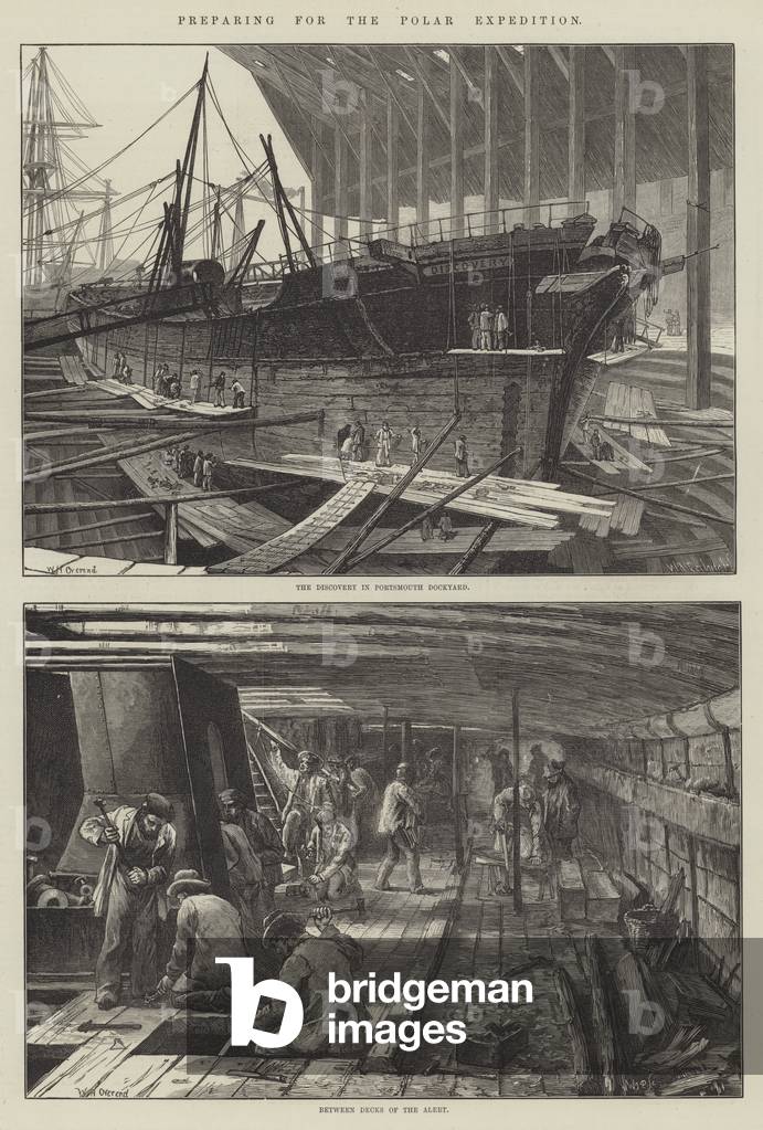 Preparing for the Polar Expedition (engraving)