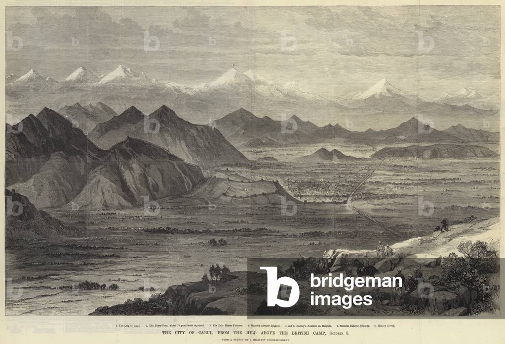 The City of Cabul, from the Hill above the British Camp, 8 October (engraving)