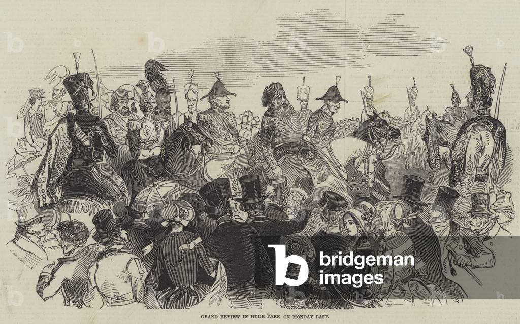Grand Review in Hyde Park on Monday Last (engraving)