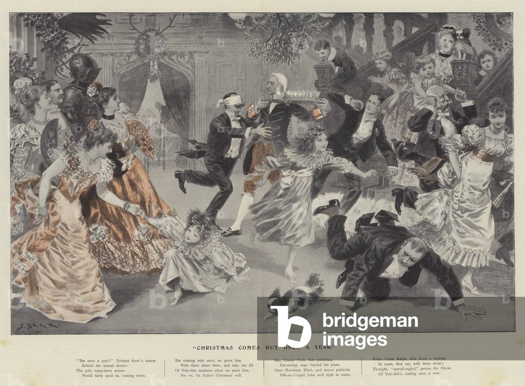 Christmas Comes but Once a Year (colour litho)