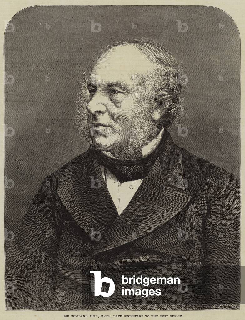 Sir Rowland Hill, KCB, Late Secretary to the Post Office (engraving)