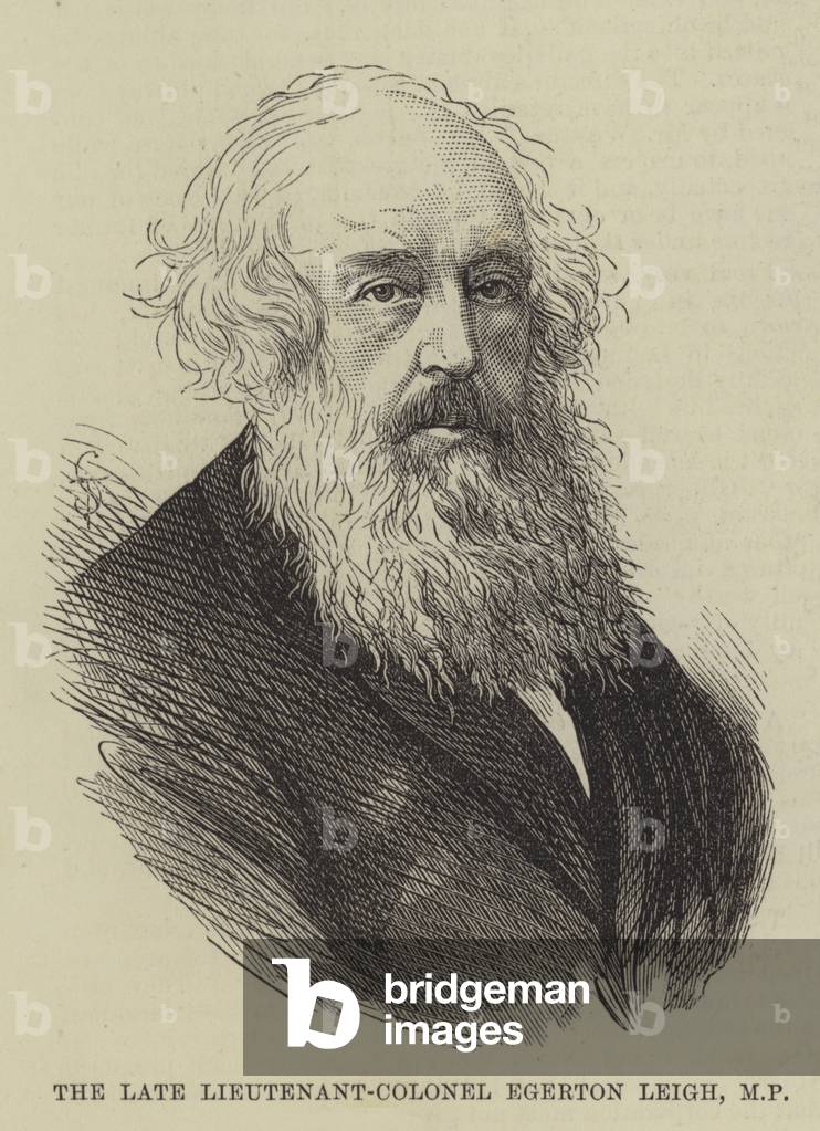 The late Lieutenant-Colonel Egerton Leigh, MP (engraving)