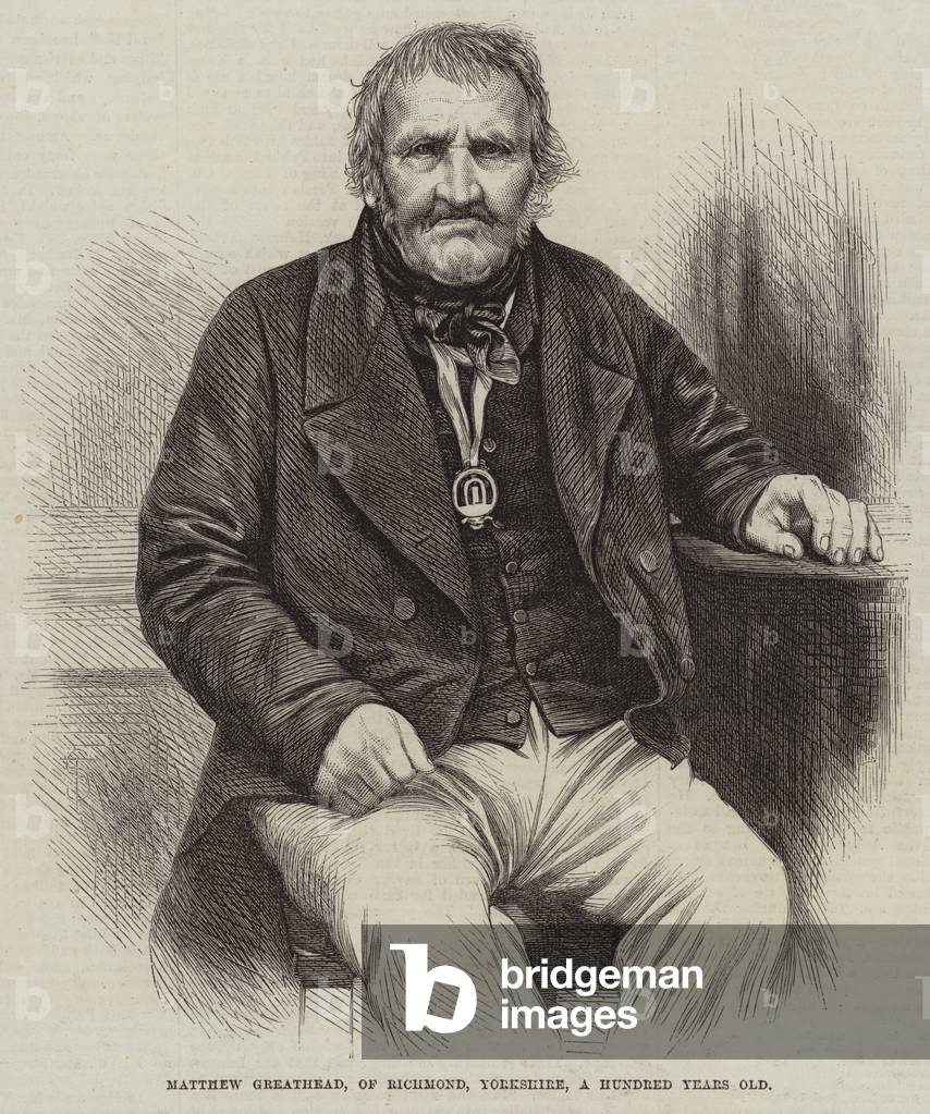 Matthew Greathead, of Richmond, Yorkshire, a Hundred Years Old (engraving)