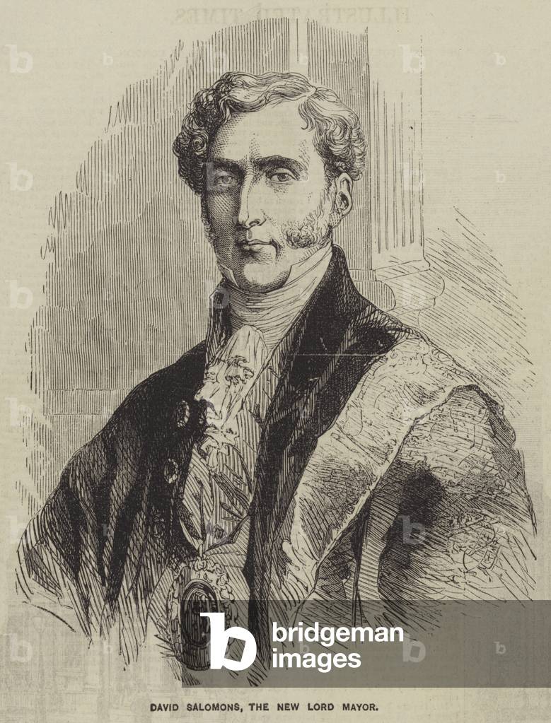 David Salomons, the New Lord Mayor (engraving)