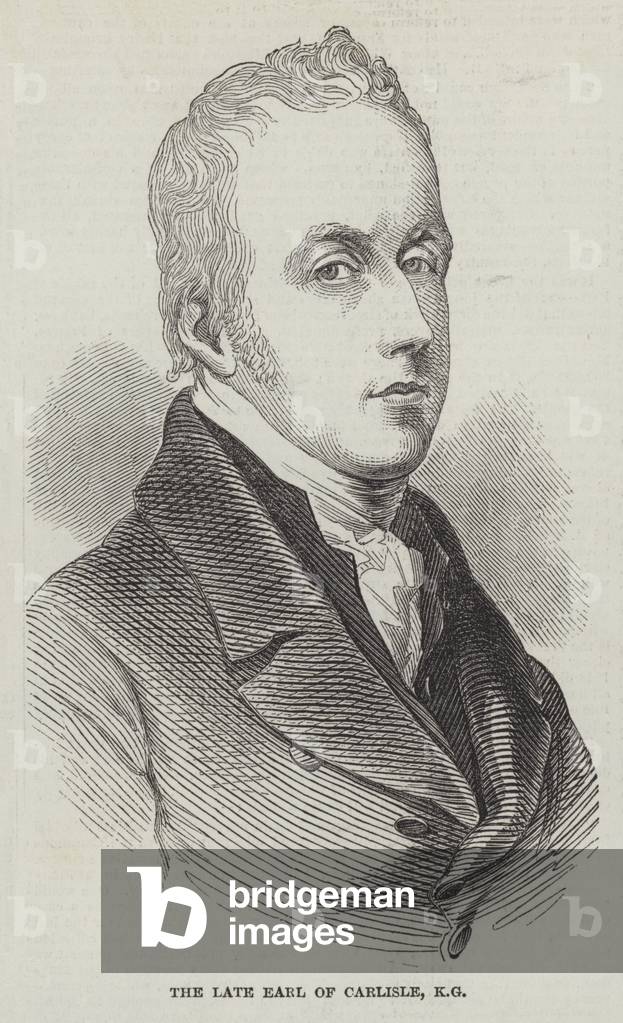 The late Earl of Carlisle, KG (engraving)