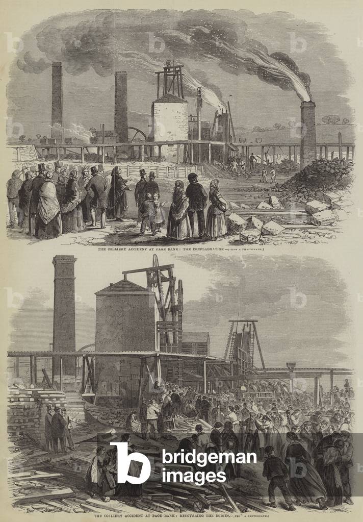 Colliery Accident at Page Bank (engraving)