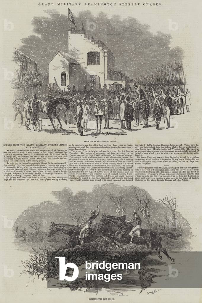 Grand Military Leamington Steeple Chases (engraving)