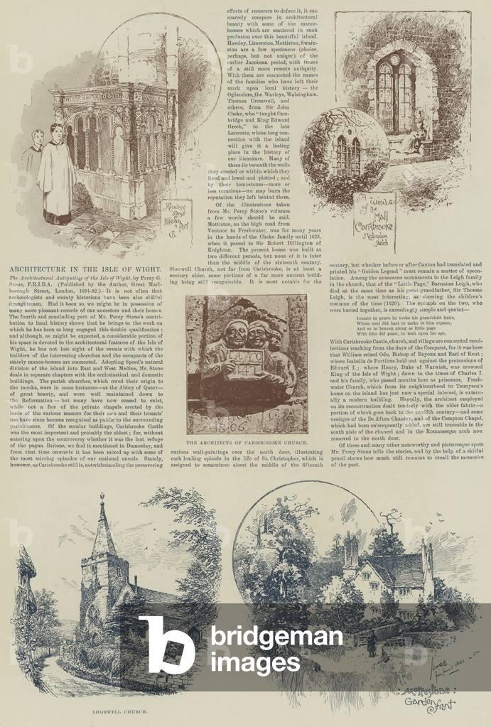 Architecture in the Isle of Wight (engraving)
