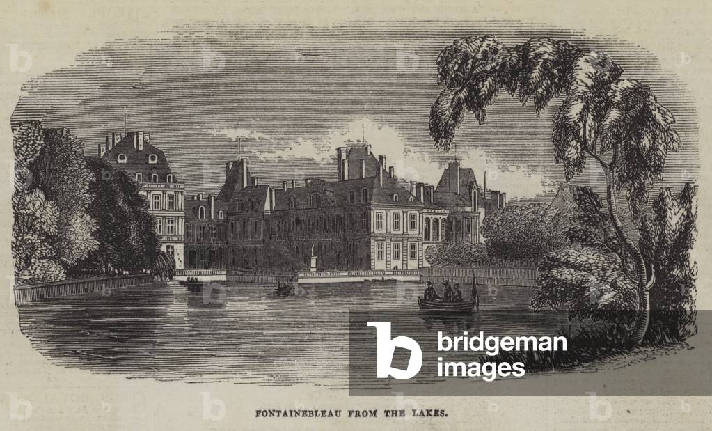 Fontainebleau from the Lakes (engraving)