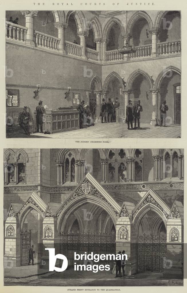The Royal Courts of Justice (engraving)
