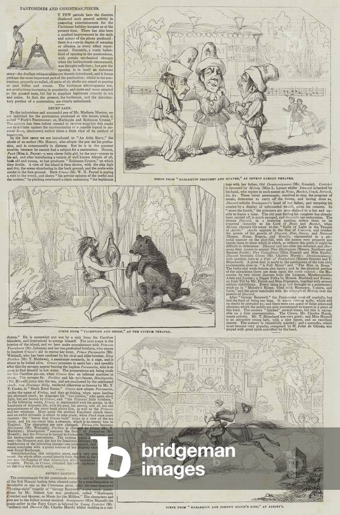 Pantomimes and Christmas Pieces (engraving)