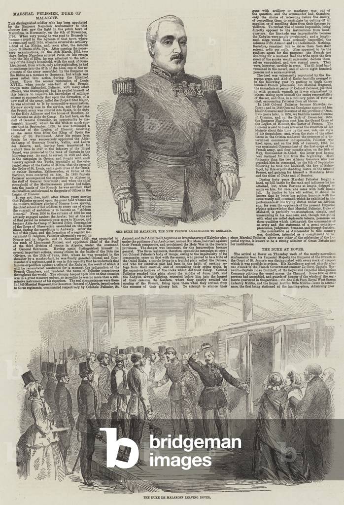 Marshal Pelissier, Duke of Malakoff (engraving)