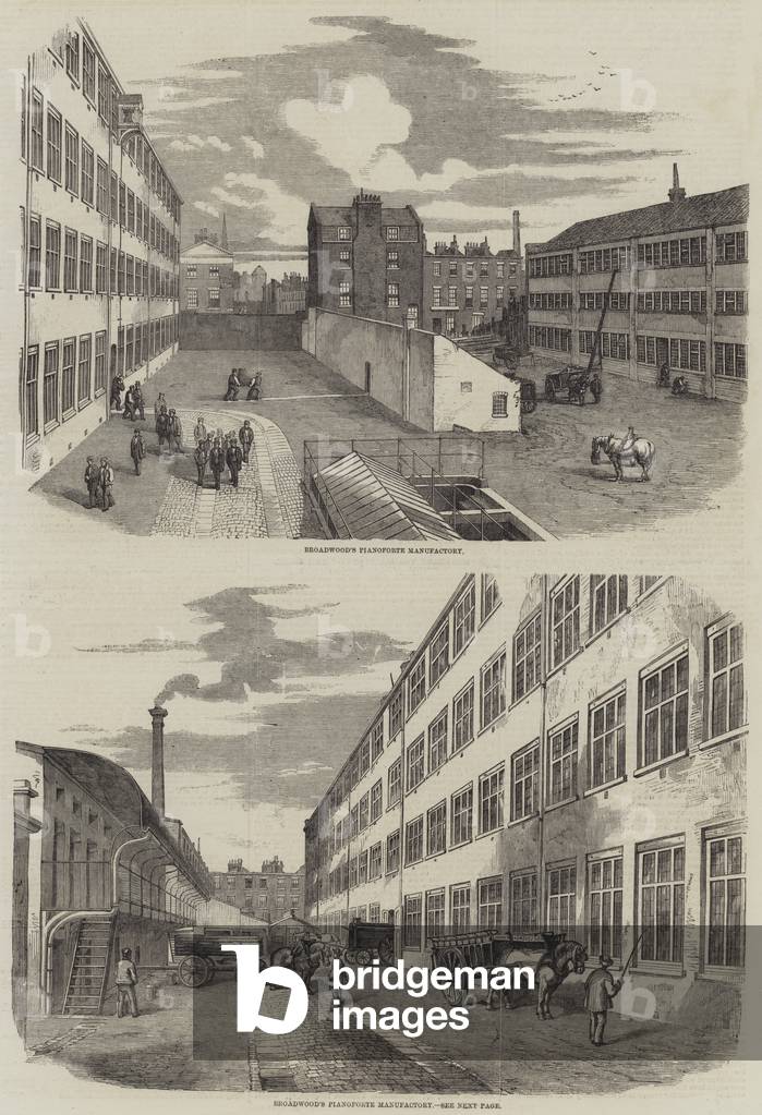 Broadwood's Pianoforte Manufactory (engraving)