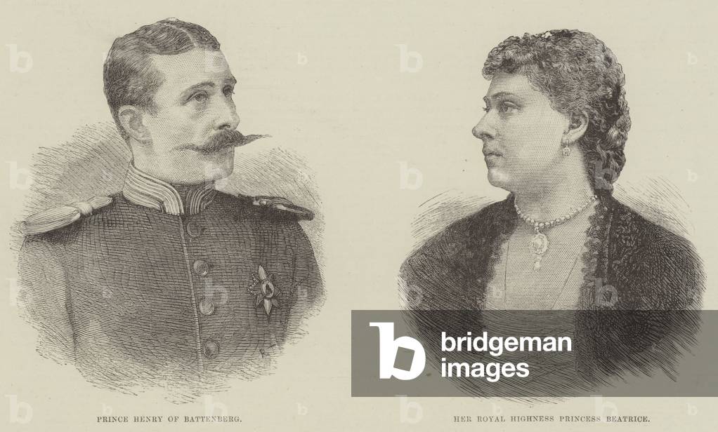 Approaching Marriage of Princess Beatrice (engraving)