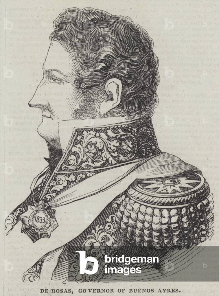 De Rosas, Governor of Buenos Ayres (engraving)