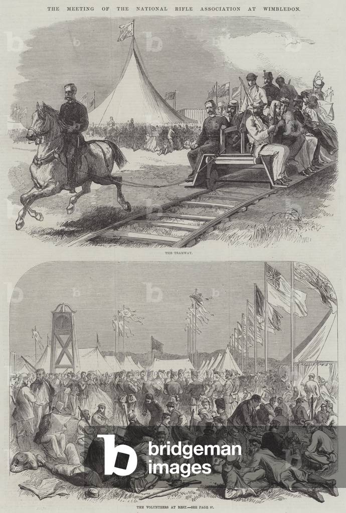 The Meeting of the National Rifle Association at Wimbledon (engraving)