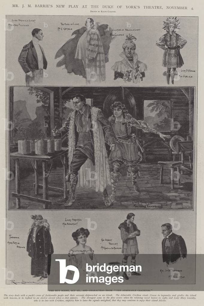 Mr J M Barrie's New Play at the Duke of York's Theatre, 4 November (litho)