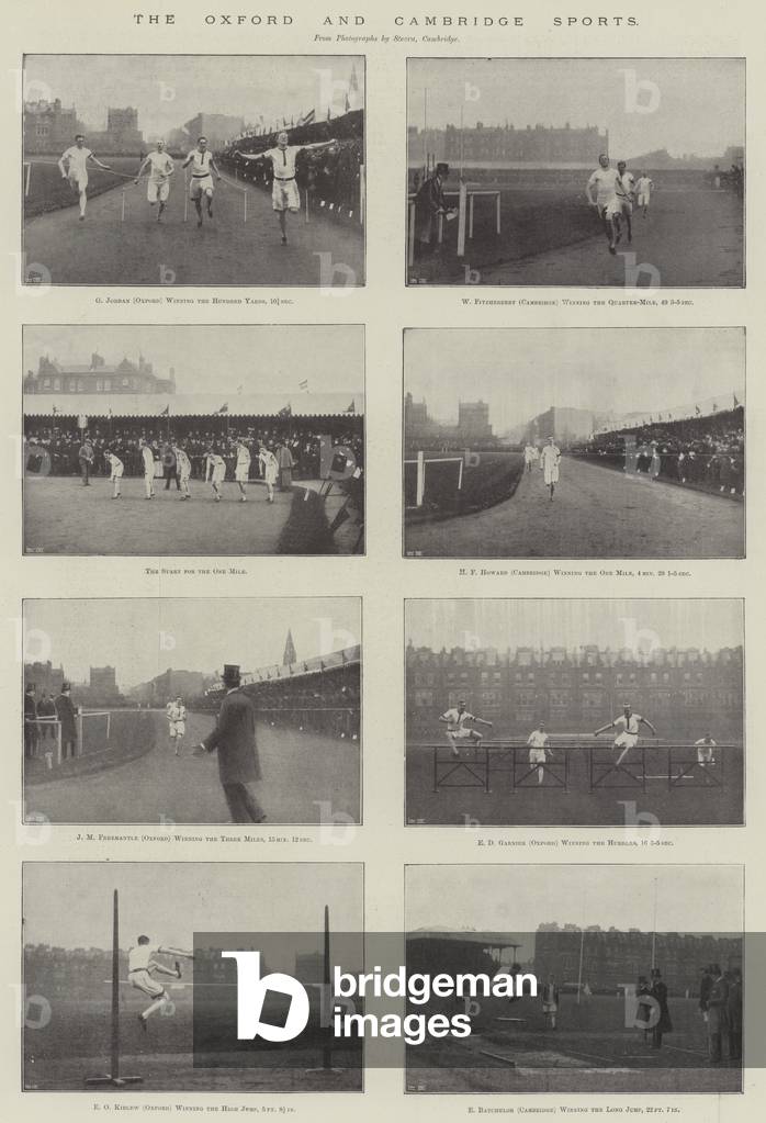 The Oxford and Cambridge Sports (b/w photo)