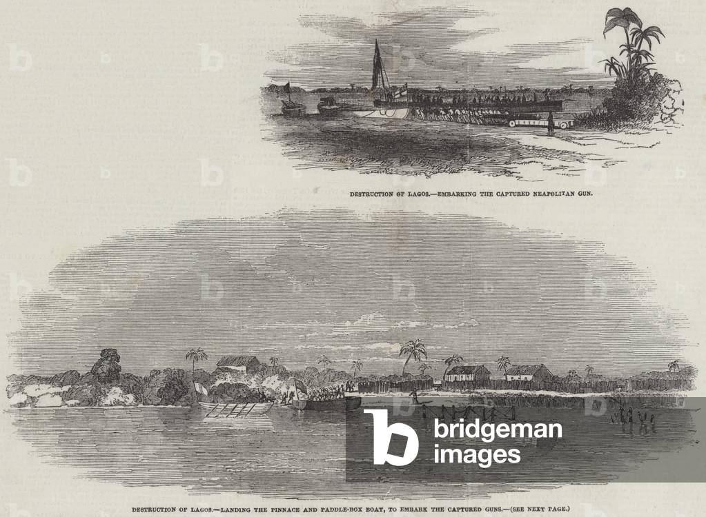 Destruction of Lagos (engraving)