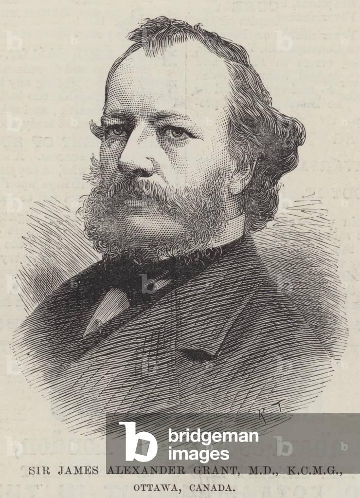 Sir James Alexander Grant, MD, KCMG, Ottawa, Canada (engraving)