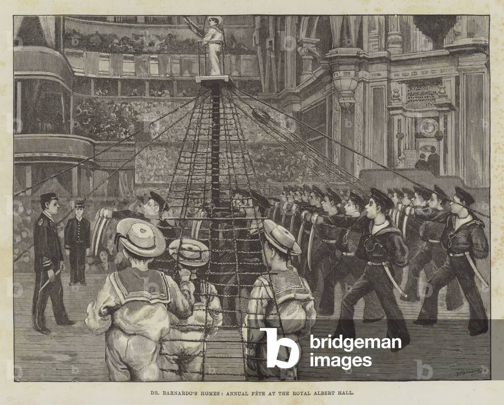 Dr Barnardo's Homes, Annual Fete at the Royal Albert Hall (engraving)