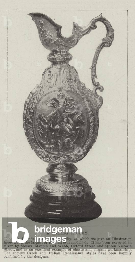 A Racing Trophy (b/w photo)