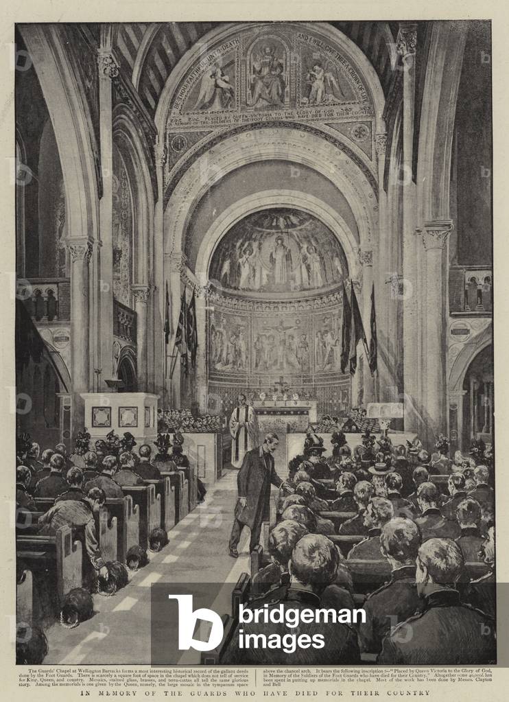 In Memory of the Guards who have died for their Country (litho)