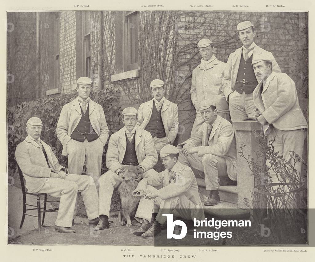 The Cambridge Crew (b/w photo)