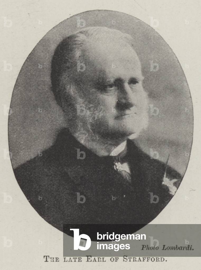 The late Earl of Strafford (b/w photo)