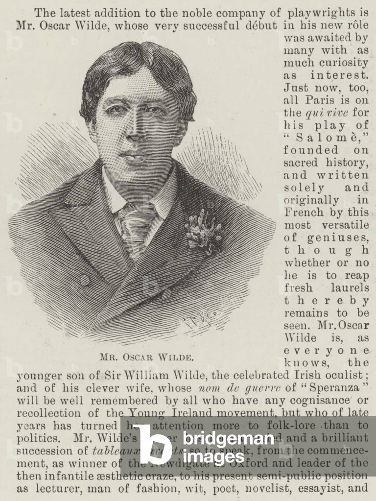 Mr Oscar Wilde (engraving)