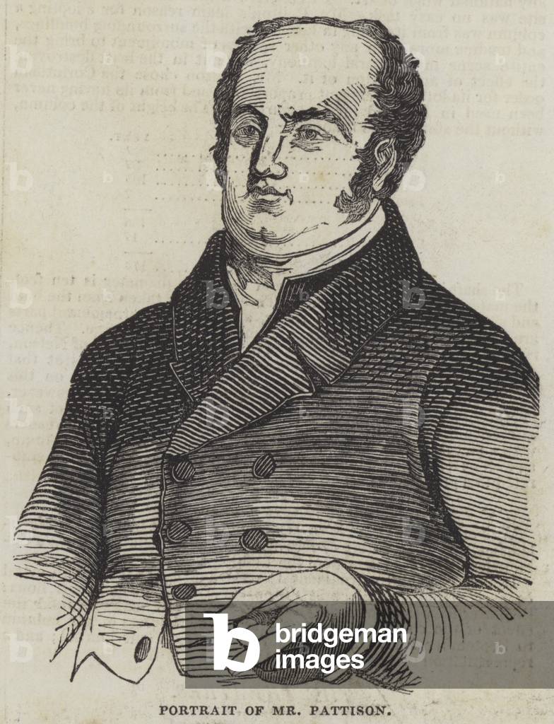 Portrait of Mr Pattison (engraving)