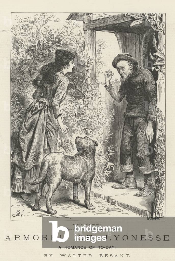 Armorel of Lyonesse, A Romance of To-Day, by Walter Besant (engraving)