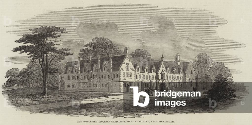 The Worcester Diocesan Training-School, at Saltley, near Birmingham (engraving)