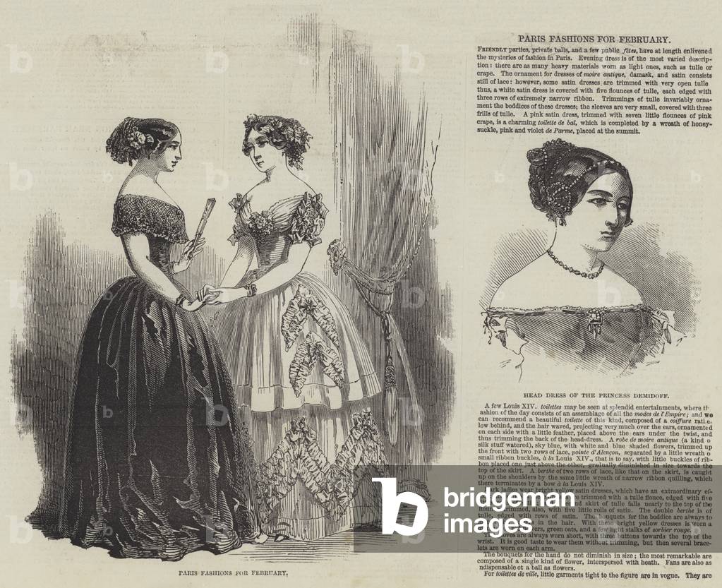 Paris Fashions for February (engraving)